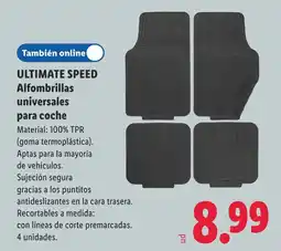 Lidl ULTIMATE SPEED Alfombrillas universales para coche oferta