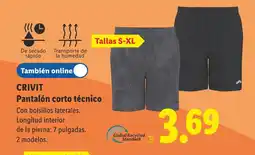 Lidl CRIVIT Pantalón corto técnico oferta