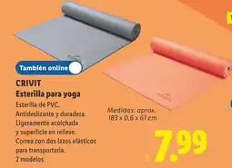 Lidl CRIVIT Esterilla para yoga oferta