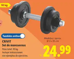 Lidl CRIVIT Set de mancuernas oferta