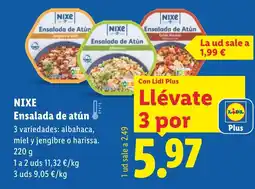 Lidl NIXE Ensalada de Atún oferta