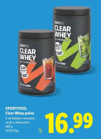 SPORTYFEEL Clear Whey polvo