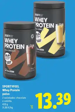 Lidl SPORTYFEEL Whey Protein polvo oferta