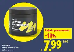 Lidl SPORTYFEEL Creatina monohidrato polvo oferta