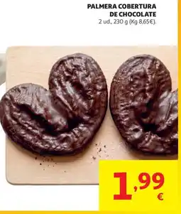 Alcampo Palmera cobertura de chocolate oferta