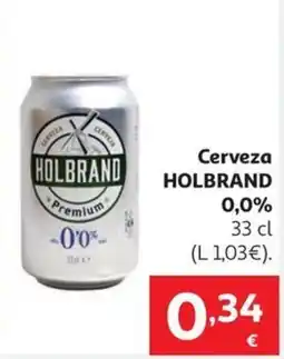 Alcampo HOLBRAND Cerveza 0,0% oferta