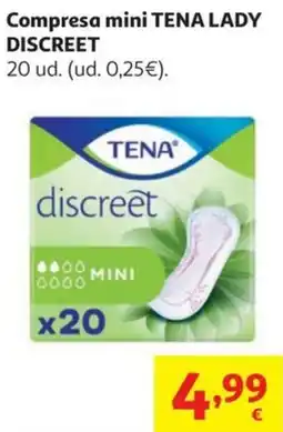 Alcampo TENA Compresa mini lady discreet oferta