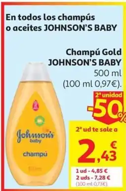 Alcampo JOHNSON'S BABY En todos los champús o aceites oferta