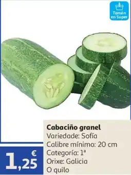 Alcampo Cabaciño granel oferta