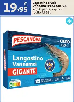Alcampo PESCANOVA Lagostino crudo Vannamei oferta