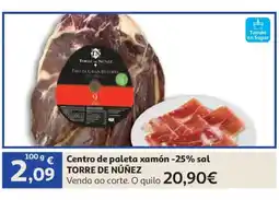 Alcampo TORRE DE NÚÑEZ Centro de paleta xamón -25% sal oferta