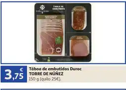 Alcampo TORRE DE NÚÑEZ Táboa de embutidos Duroc oferta
