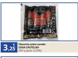 Alcampo CASA CASTELAO Chourizo extra curado oferta