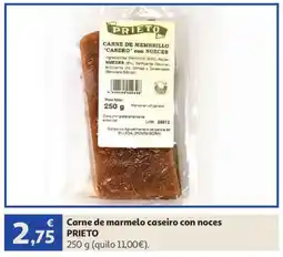 Alcampo PRIETO Carne de marmelo caseiro con noces oferta