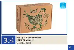 Alcampo PAZO DE VILANE Ovos galiñas campeiras oferta