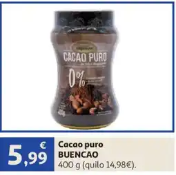 Alcampo BUENCAO Cacao puro oferta