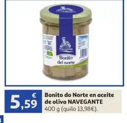Alcampo NAVEGANTE Bonito do Norte en aceite de oliva oferta