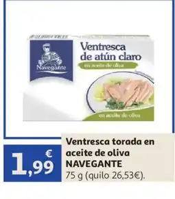 Alcampo NAVEGANTE Ventresca torada en aceite de oliva oferta