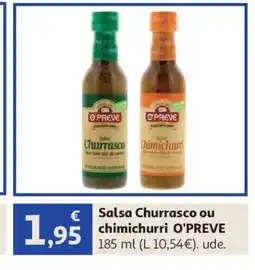 Alcampo O'PREVE Salsa Churrasco ou chimichurri oferta