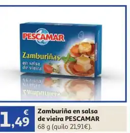 Alcampo PESCAMAR Zamburiña en salsa de vieira oferta