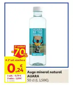 Alcampo AUARA Auga mineral natural oferta