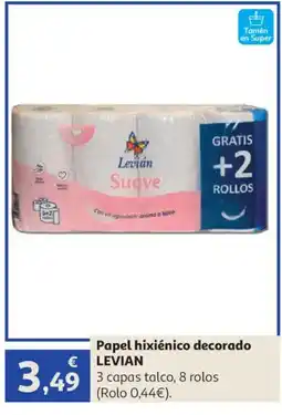 Alcampo LEVIAN Papel hixiénico decorado oferta
