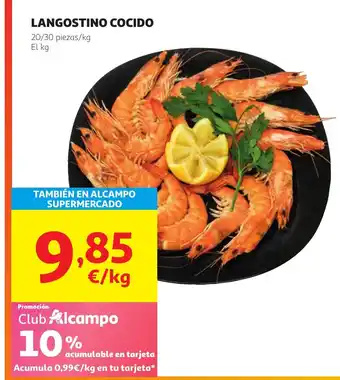 Alcampo Langostino cocido oferta