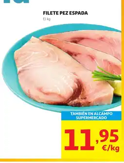 Alcampo Filete pez espada oferta