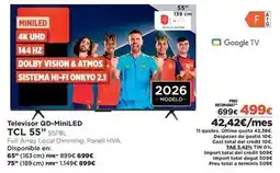 El Corte Inglés Tcl - televisor qd-minled oferta