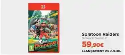 El Corte Inglés Nintendo - splatoon raiders oferta