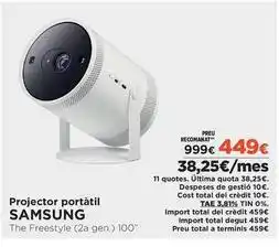 El Corte Inglés Samsung - proyector portátil oferta