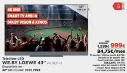 El Corte Inglés Loewe - televisor led oferta