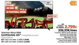 El Corte Inglés Samsung - televisor micro rgb 85 oferta
