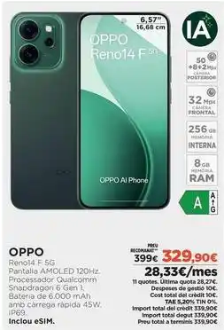 El Corte Inglés Oppo - reno14 f5g oferta