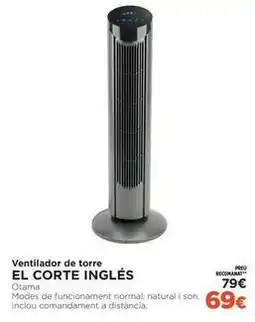 El Corte Inglés El corte inglés - ventilador de torre oferta