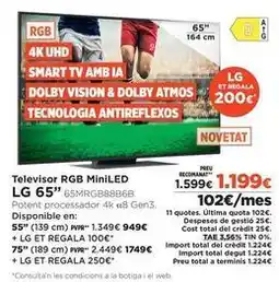 El Corte Inglés Lg - televisor rgb miniled oferta