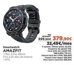 El Corte Inglés Amazfit - smartwatch oferta