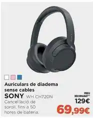 El Corte Inglés Sony - auriculares de diadema sense cables oferta