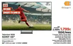 El Corte Inglés Sony - televisor rgb 55 oferta