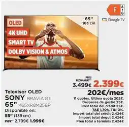 El Corte Inglés Sony - televisor oled oferta
