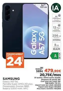 El Corte Inglés Samsung - galaxy a57 5g oferta