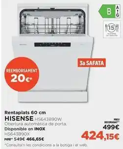 El Corte Inglés Hisense - rentaplats 60 cm oferta