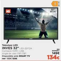 El Corte Inglés Inves - televisor led 32 led-32t12a oferta