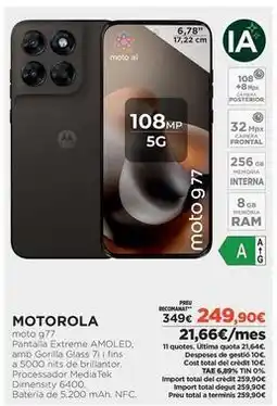 El Corte Inglés Motorola - moto g77 oferta