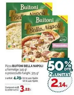 Condis Buitoni - pizza bella napoli oferta