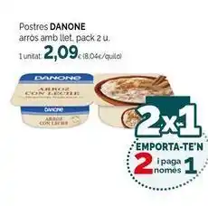 Condis Danone - postres arros amb llet oferta