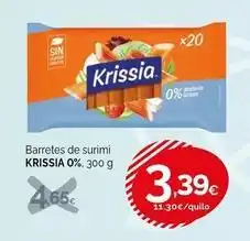 Condis Krissia - barretes de surimi 0% oferta