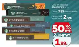 Condis Starbucks - cafe en capsules oferta