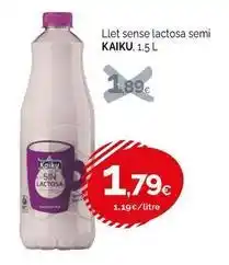 Condis Kaiku - llet sense lactosa semi oferta