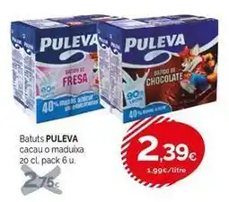 Condis Puleva - batuts cacau o maduixa oferta